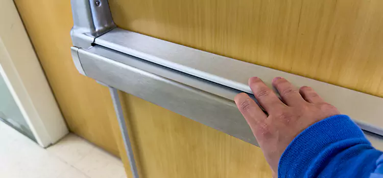 Installing a Push Bar on a Door Bellflower